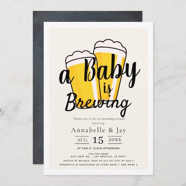 A Baby is Brewing Beer Co-ed
