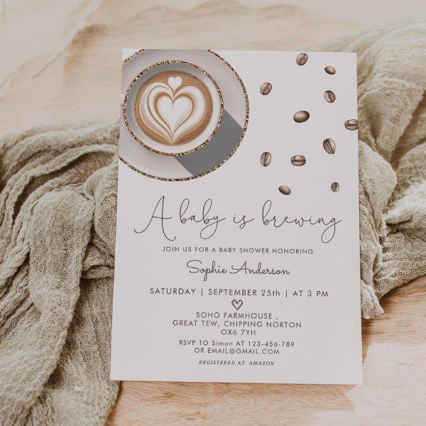 A Baby Is Brewing Coffee Baby Shower