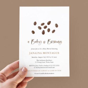 A Baby Is Brewing Coffee Minimalist