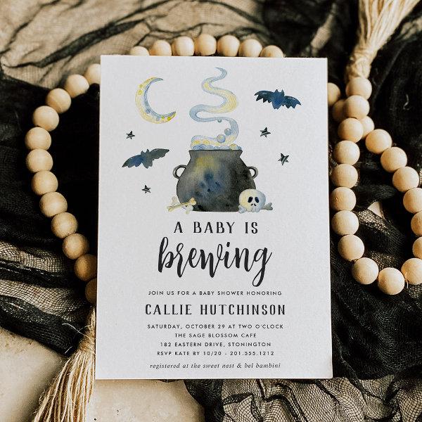 A Baby Is Brewing | Cute Halloween