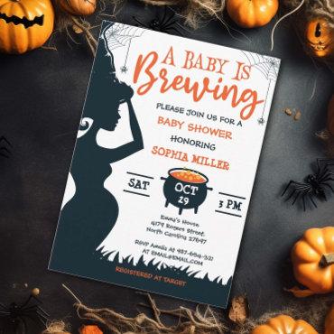 A Baby Is Brewing Halloween Witch