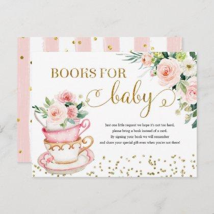 A Baby is Brewing Tea Party Books for Baby Card