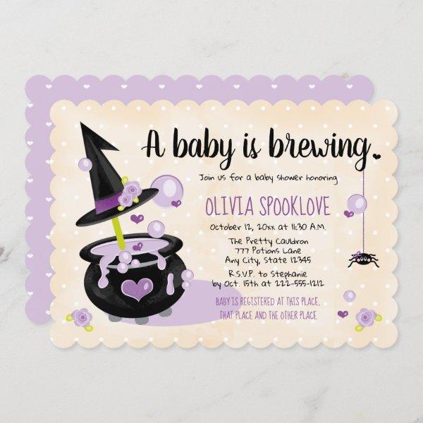 A Baby is Brewing Witch Halloween