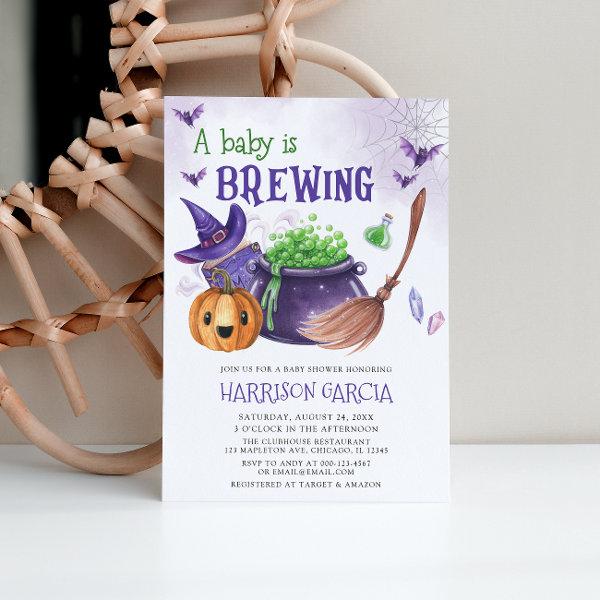 A Baby Is Brewing Witch Halloween