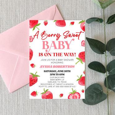 A Berry Sweet Baby Strawberry Pink Red