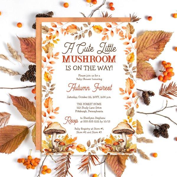 A Cute Little Mushroom Fall Baby Shower