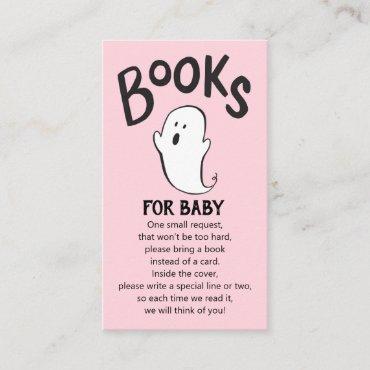A Little Boo Baby Shower Book Request Enclosure Card