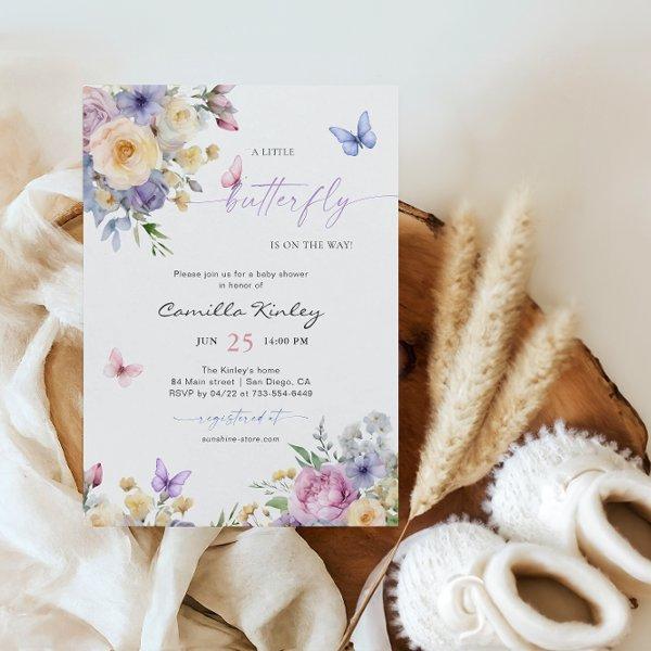 A Little Butterfly Pastel Florals