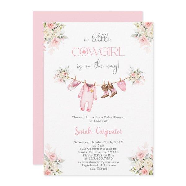 A little Cowgirl Baby Shower Girl