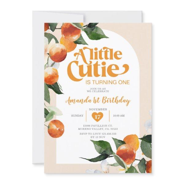A little cutie is turning One Orange Birthday