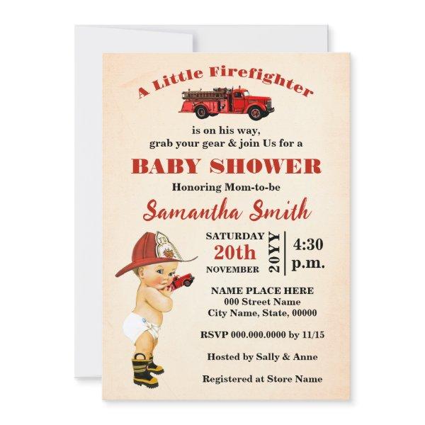 A Little Firefighter is on His Way