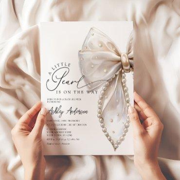 A Little Pearl Neutral Bow