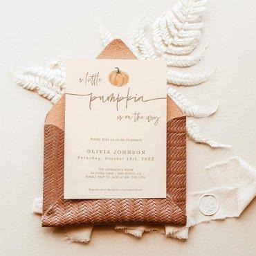 A Little Pumpkin Fall Baby Shower | Gender Neutral