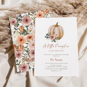 A Little Pumpkin Floral Fall