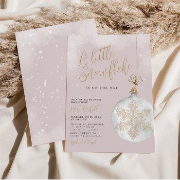 A Little Snowflake Blush Pink