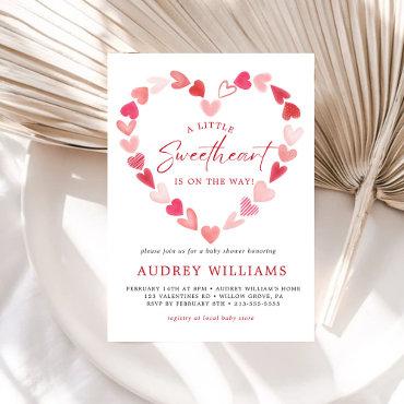 A Little Sweetheart Pink Red Hearts