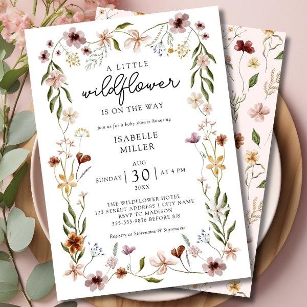 A Little Wildflower Floral Girl