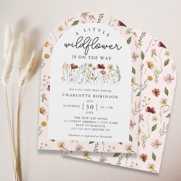 A Little Wildflower Girl Baby Shower Boho Arch