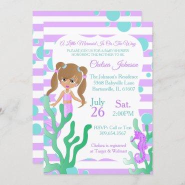 A Pretty little Mermaid Baby Shower 🤰 Invitation