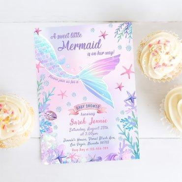 A Sweet Little Mermaid Girl Baby Shower Party