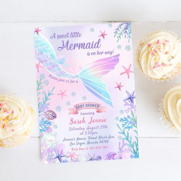 A Sweet Little Mermaid Girl Baby Shower Party