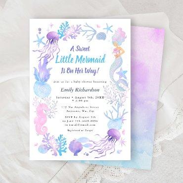 A Sweet Little Mermaid Pastel Baby Girl Shower