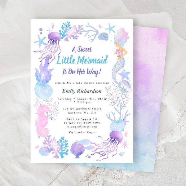 A Sweet Little Mermaid Pastel Baby Girl Shower