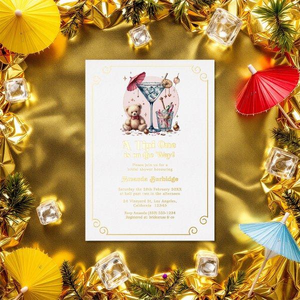 A Tini One Is On The Way Baby Shower Foil