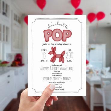 About To Pop Red Balloon Animal
