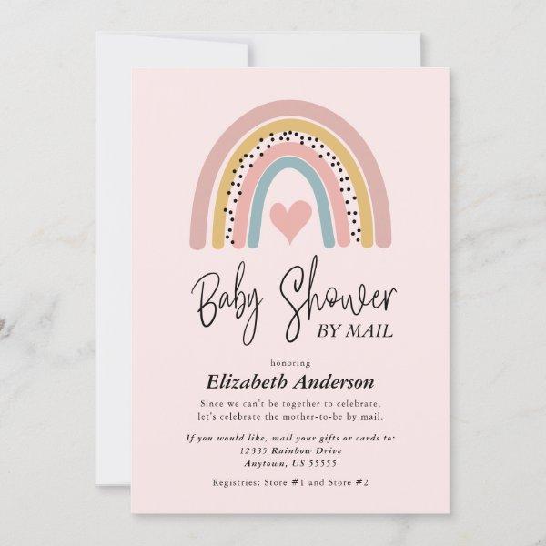 Abstract Rainbow Girl Baby Shower By Mail