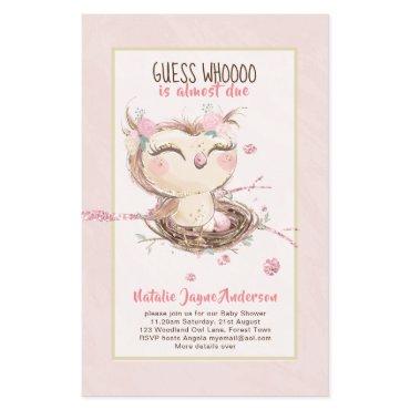 Adorable OWL Baby Shower Girls or Boys  Flyer