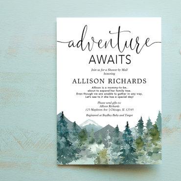 Adventure awaits Shower by mail rustic