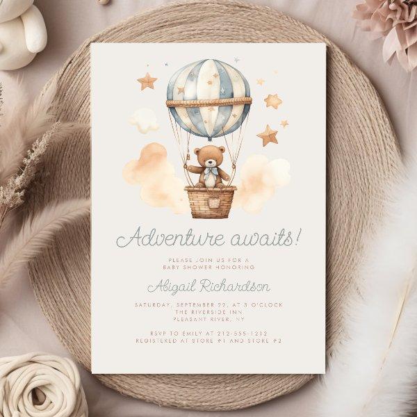 Adventure Awaits Teddy Bear Boy