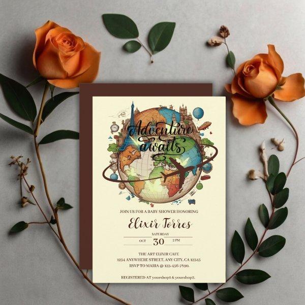 Adventure Awaits Vintage Globe