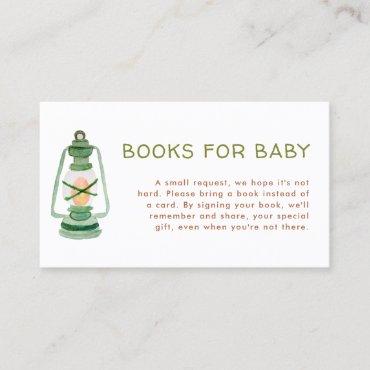 Adventure Baby Shower Books for Baby Enclosure Business Card
