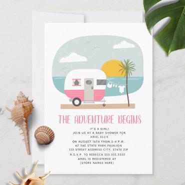 Adventure Pink Camper Beach Girl
