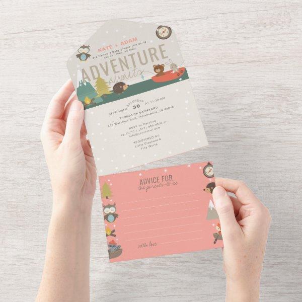 Adventure Woodland & Advice Neutral Baby Shower All In One