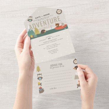 Adventure Woodland & Advice Neutral Baby Shower  All In One