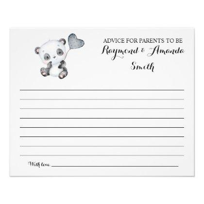 Advice for Mom & Dad Baby Shower Card Flyer