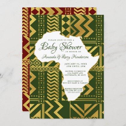 Africa Tribal Baby Shower Invitation