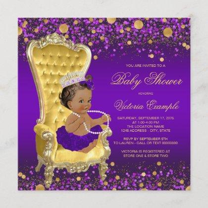 African American Princess Purple Gold