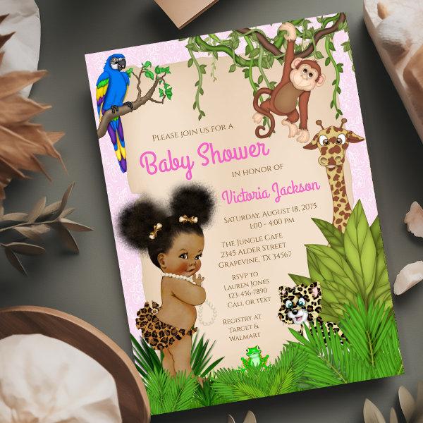 Afro Hair Baby Girl Safari