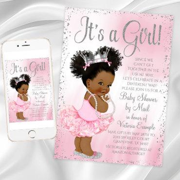 Afro Puff Princess Baby Shower by Mail