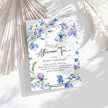 Afternoon Tea Blue Wildflower Wreath