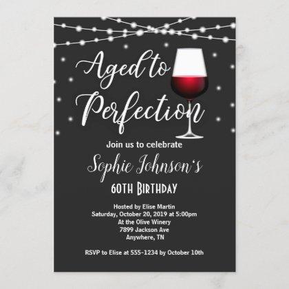 Aged to Perfection Wine Birthday