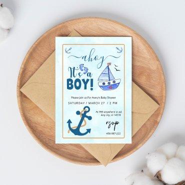 Ahoy its a Boy Sailboat