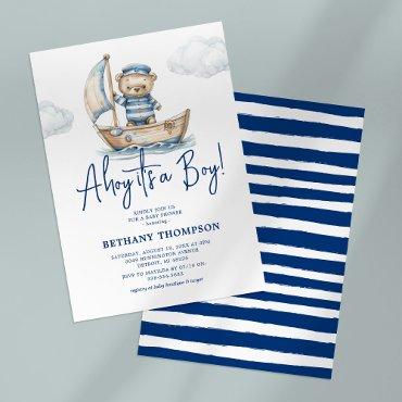 Ahoy it's a Boy Teddy Bear