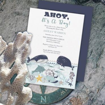 Ahoy It's A Boy Under the Sea