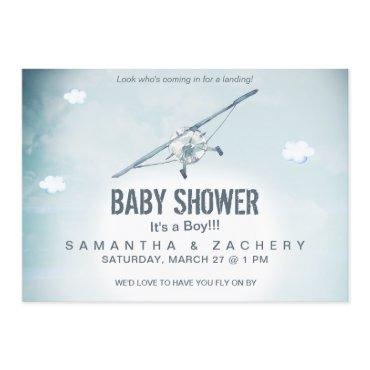 *~* Air Plane Sky Clouds Baby Boy Shower