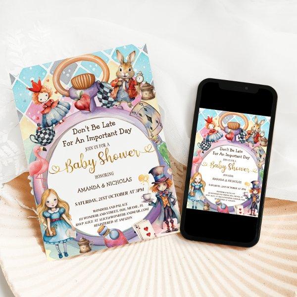 Alice in Wonderland Baby Shower